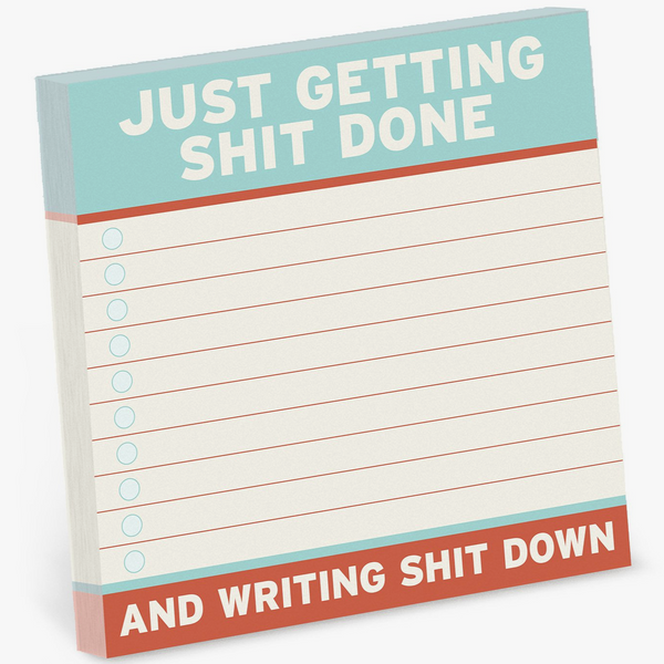 GETTING SHIT DONE STICKY NOTEPAD
