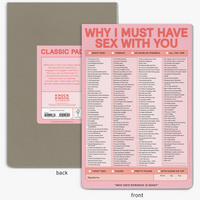 WHY I MUST HAVE SEX WITH YOU PAD