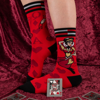 Queen Of Hearts Socks