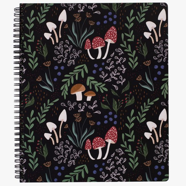 FOREST MUSHROOMS LARGE NOTEBOOK