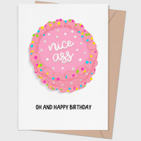 Nice Ass + Happy Birthday Card