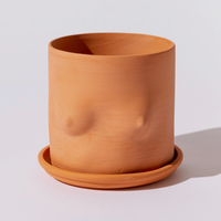 TERRA COTTA BOOB POT PLANTER