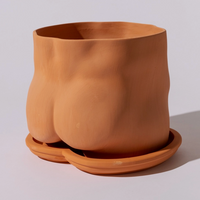 TERRA COTTA BOOTY + BITS POT PLANTER