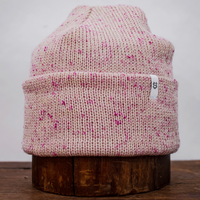 BEANIE - CHERRY BLOSSOM TWEED RAGG WOOL