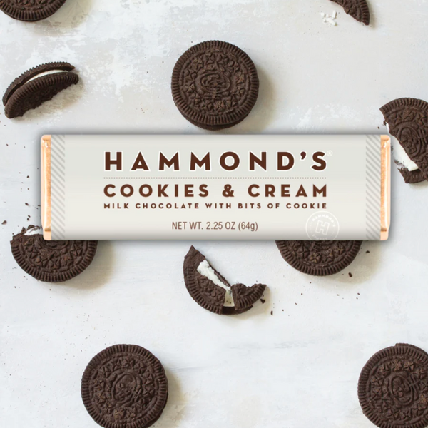 HAMMOND'S CHOCOLATE BAR - COOKIES AND CREAM
