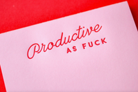 PRODUCTIVE AS FUCK NOTEPAD