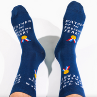 FATHER OF THE YEAR MEN'S CREW SOCKS