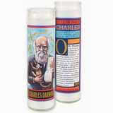 Charles Darwin Secular Saint Candle