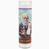 CHARLES DARWIN SECULAR SAINT CANDLE