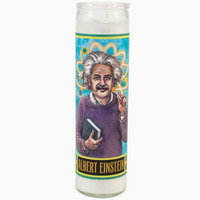 Albert Einstein Secular Saint Candle