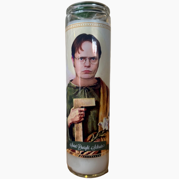 SAINT DWIGHT SCHRUTE CANDLE