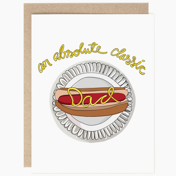 CLASSIC HOT DOG FATHER'S DAY CARD