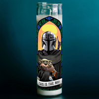 SAINT MANDALORIAN + GROGU CANDLE