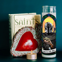 Saint Mandalorian + Grogu Candle