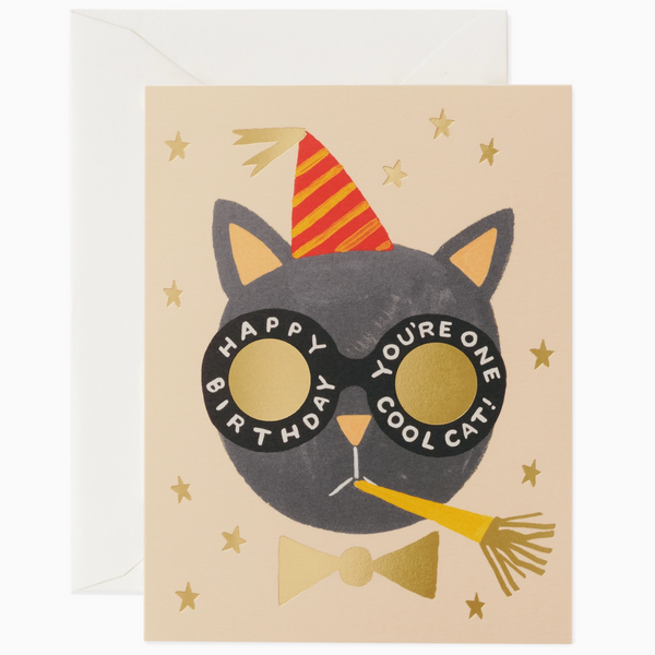 COOL CAT BIRTHDAY CARD