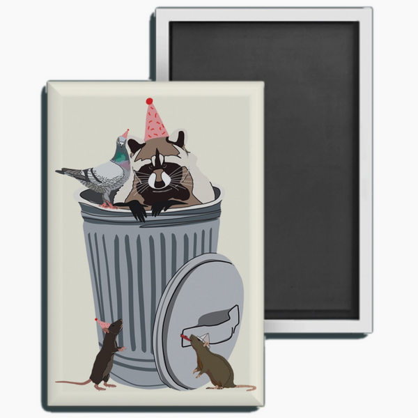 TRASH PARTY ANIMALS MAGNET
