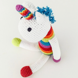 HANDMADE CROCHETED UNICORN RATTLE