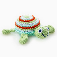 HANDMADE CROCHETED SEA TURTLE RATTLE