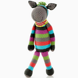 HANDMADE CROCHETED STRIPEY DONKEY