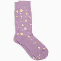 SOCKS THAT SUPPORT MENTAL HEALTH - PURPLE MOONS