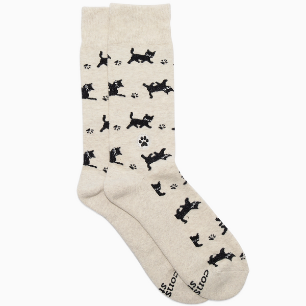 SOCKS THAT SAVE CATS - BEIGE CATS
