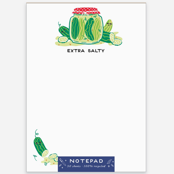 EXTRA SALTY PICKLES NOTEPAD