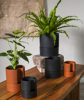 JETT SELF-WATERING PLANTER - RUST