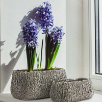 CERAMIC IGNEOUS PLANTER - LONG POT