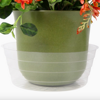 CLEAR PLANT SAUCER - DEEP 8 INCH