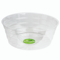 CLEAR PLANT SAUCER - DEEP 8 INCH