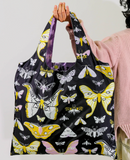 Eco Friendly Reusable Tote - Moths Art Sack