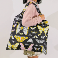 Eco Friendly Reusable Tote - Moths Art Sack