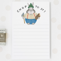 Chop It Bunny Notepad