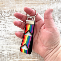 Pride Colors Keychain / Wristlet - Progress Pride