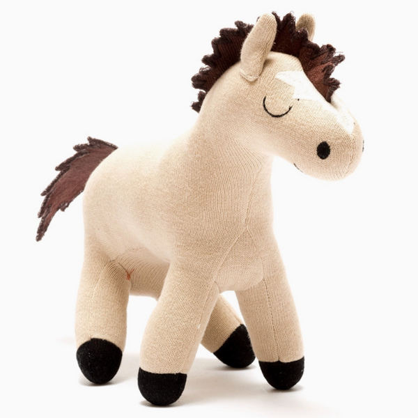 Knitted Horse Plush Toy