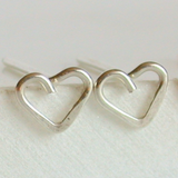 Handmade Itty Bitty Heart Earrings