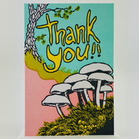 Mushrooms + Moss Thank You Card