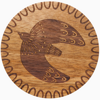 Engraved Wood Coaster Set - Myth