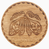 Engraved Wood Coaster Set - Nocturna