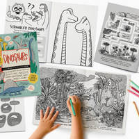 Dinosaurs Coloring + Activity Book