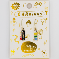 Color Swatch Book Dangle Earrings