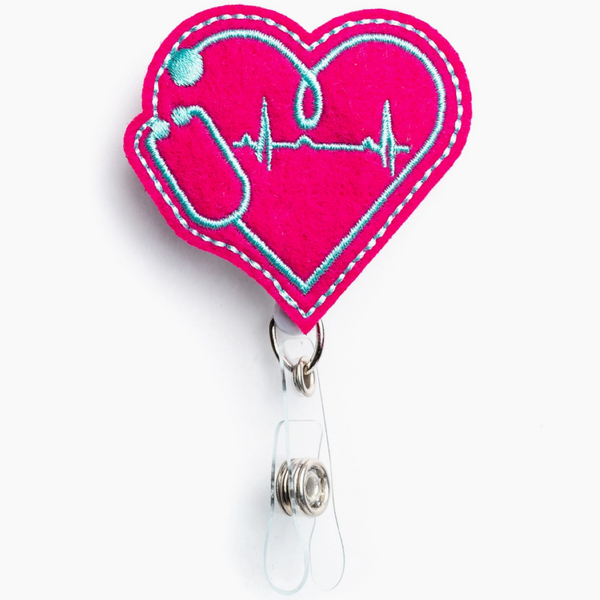 Badge Reel - Ekg Heart