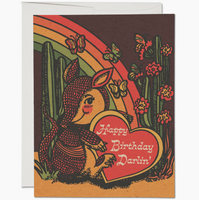 Armadillo Happy Birthday Darlin Card