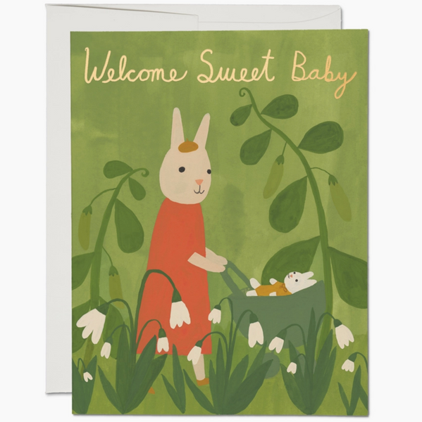 Sweet Bunny Baby Card