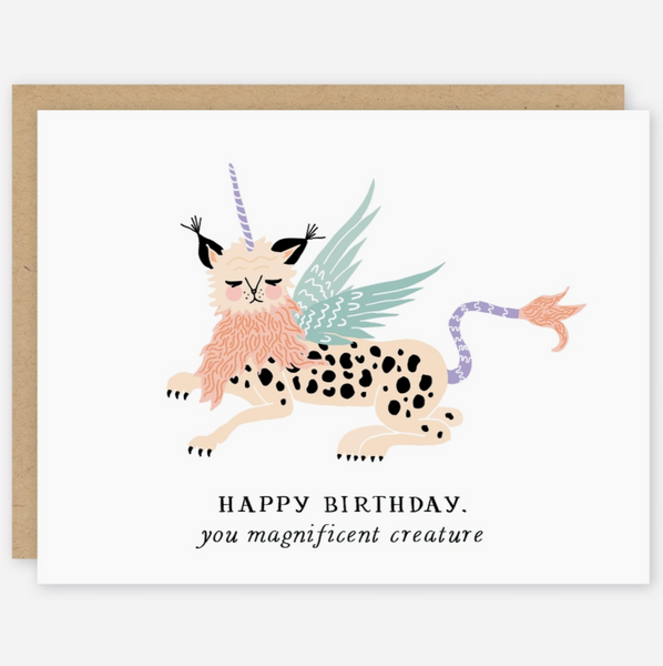 Magnificent Creature Birthday Card