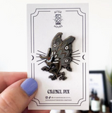 Creeping Mothman Enamel Pin