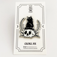 SUPERSTITIOUS KITTY ENAMEL PIN