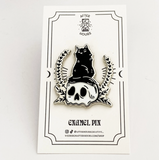 Superstitious Kitty Enamel Pin