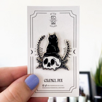 SUPERSTITIOUS KITTY ENAMEL PIN