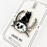 SUPERSTITIOUS KITTY ENAMEL PIN